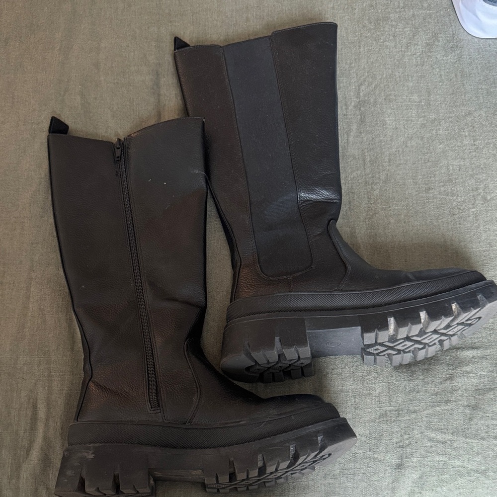 Black Women's Boots knee high